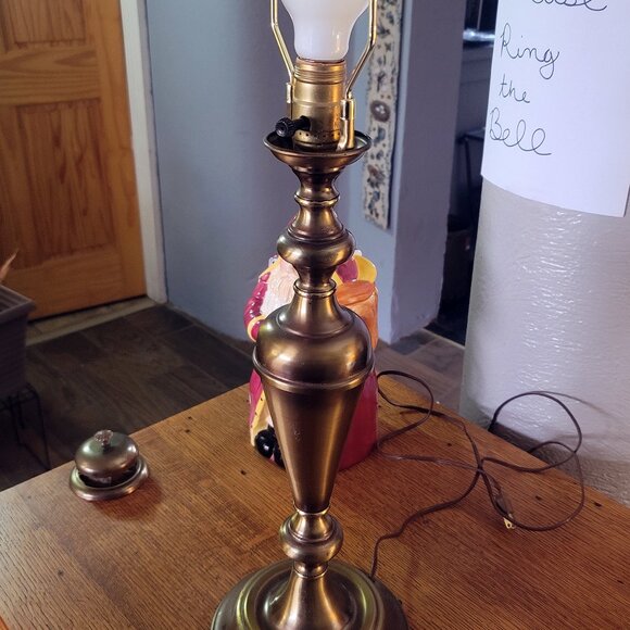 Vintage Brass Table Lamp - Picture 2 of 2